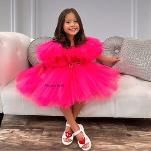 SABRINA HOT PINK DRESS